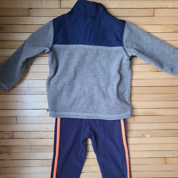 Carter's half zip fleece tracksuit/sweatsuit set - Picture 2 of 4